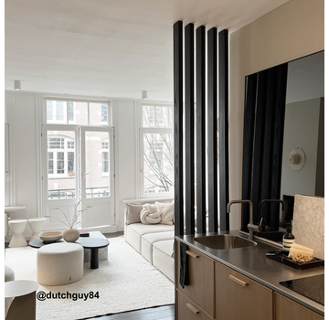 XL Roomdivider as zwart