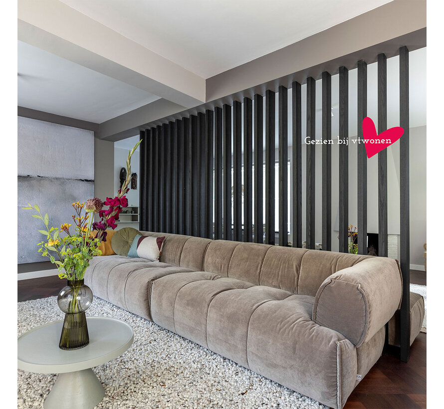 XL Roomdivider as zwart