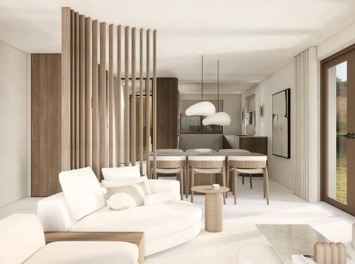 XL Roomdivider walnoot