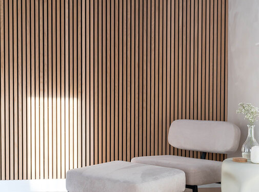 Akoestisch paneel natuurlijk eiken - zwart vilt