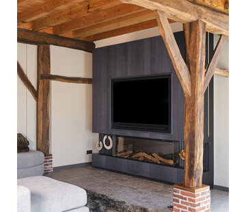 Decor paneel as zwart