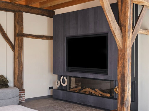 Decor paneel as zwart