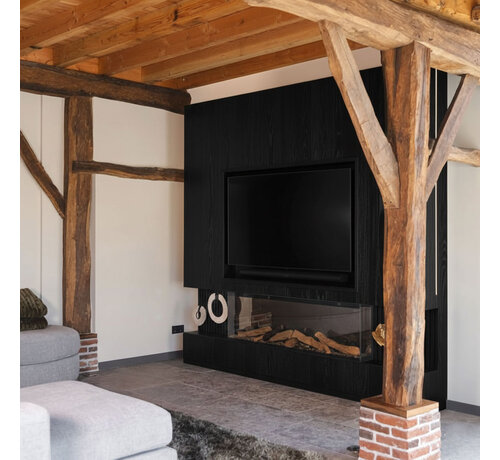 Decor paneel as zwart