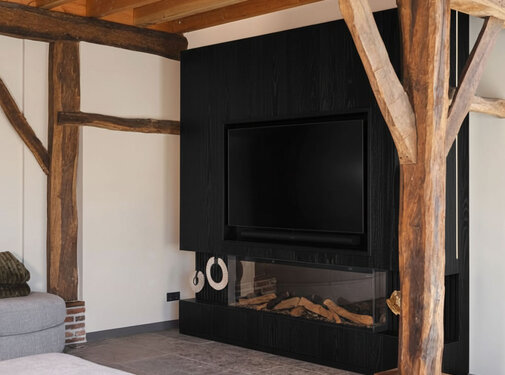 Decor paneel as zwart