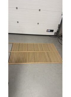 1x natuurlijk eiken- zwart vilt - 6stuks 50x50cm