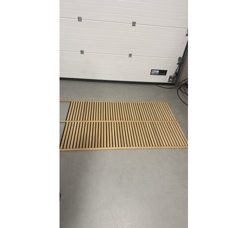 1x natuurlijk eiken- zwart vilt - 6stuks 50x50cm