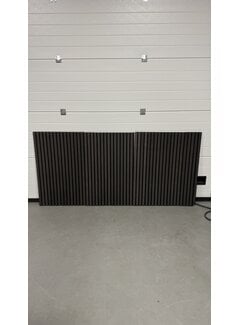 1x 3 stuks akoestische panelen as zwart - 94x200cm