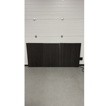 1x 3 stuks akoestische panelen as zwart - 94x200cm