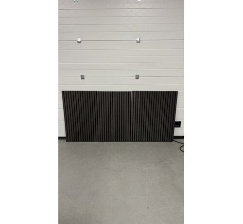 1x 3 stuks akoestische panelen as zwart - 94x200cm