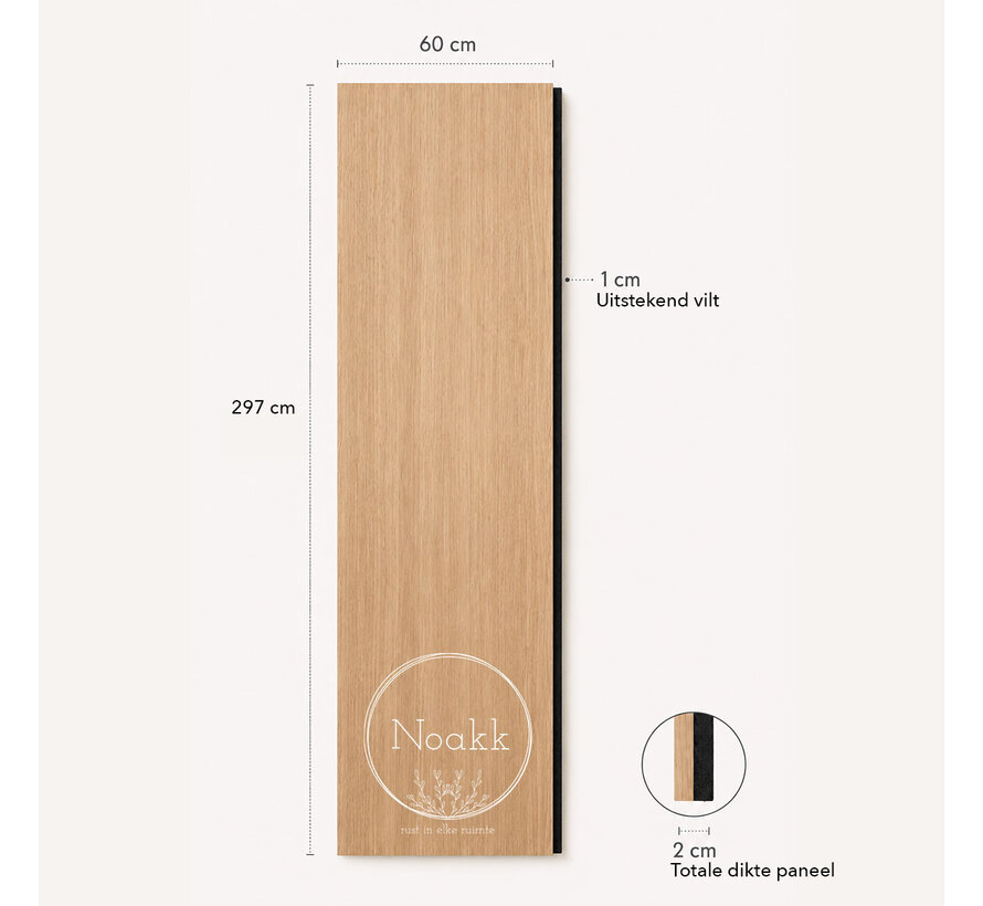 XL Decor paneel natuurlijk eiken