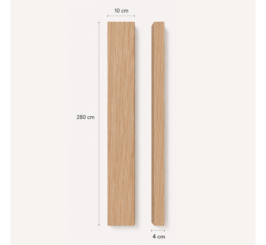 Roomdivider natuurlijk eiken