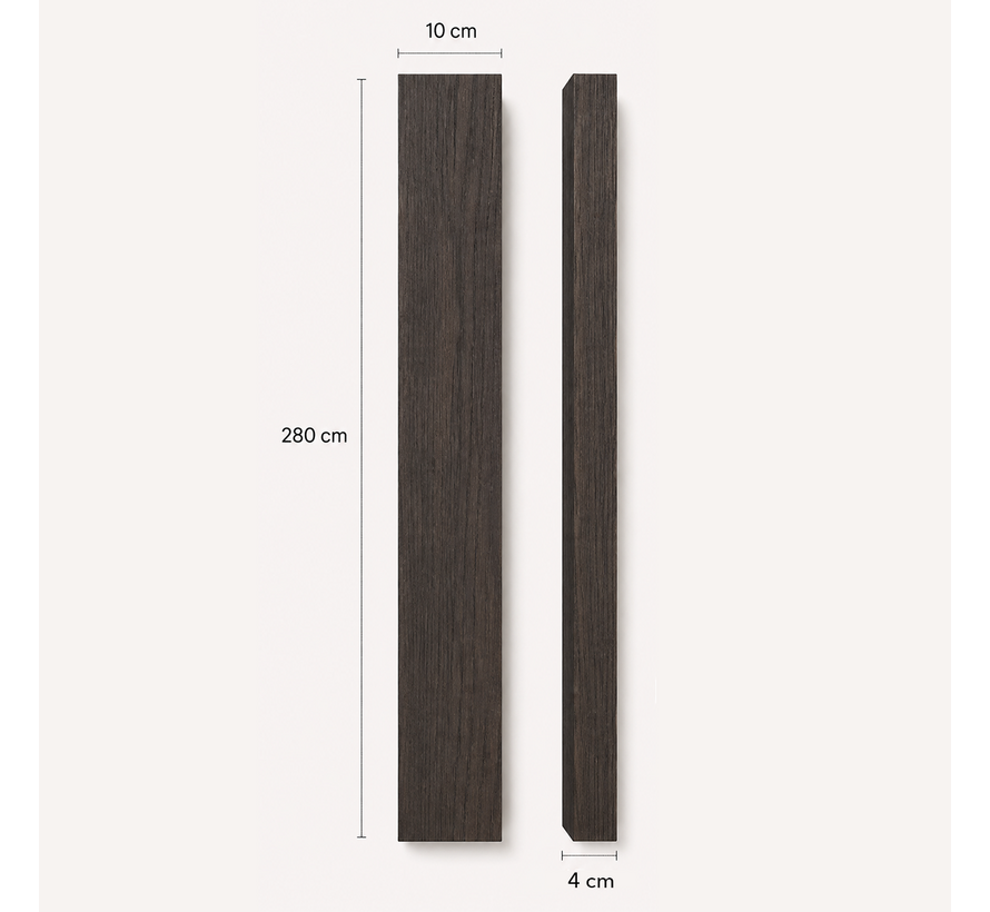 Roomdivider gerookt eiken