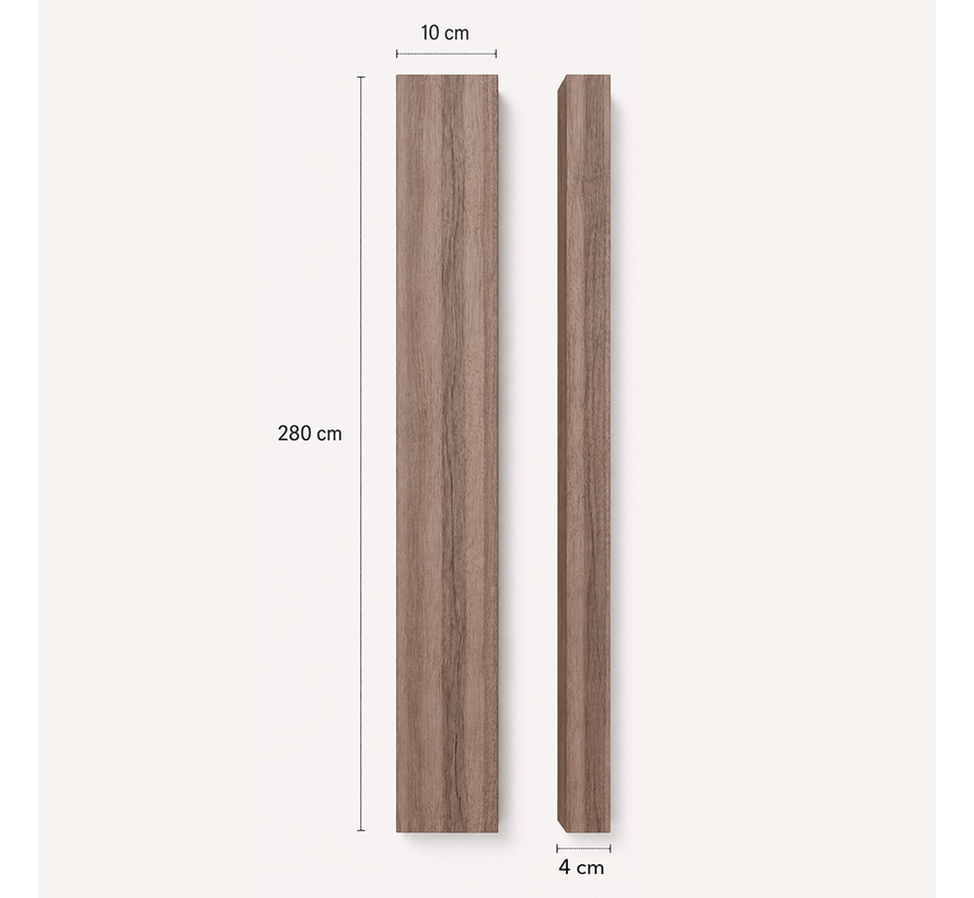 Roomdivider walnoot