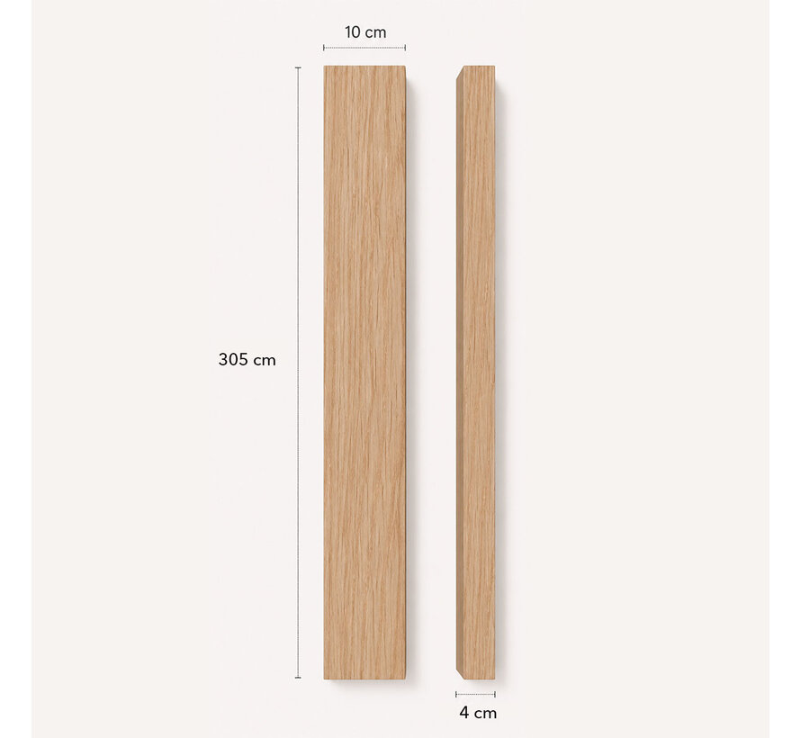 XL Roomdivider natuurlijk eiken