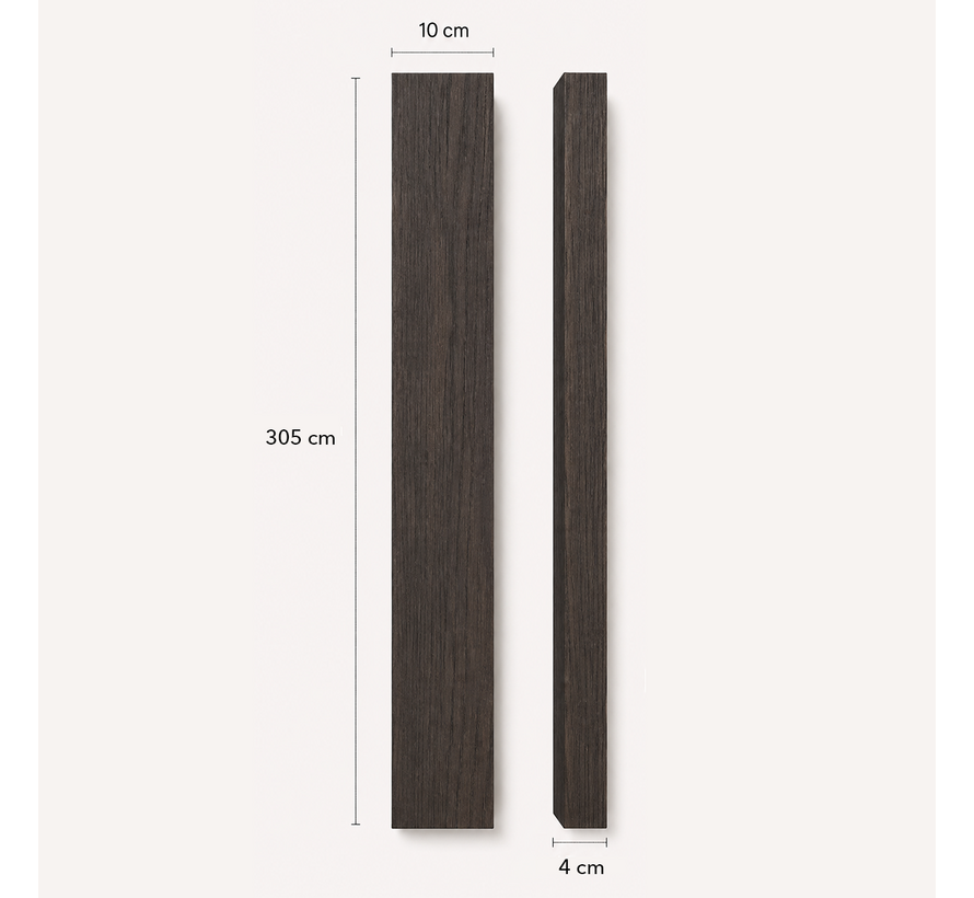 XL Roomdivider gerookt eiken