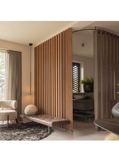 XL Roomdivider walnoot