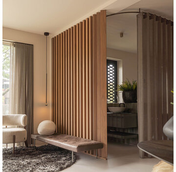 XL Roomdivider walnoot