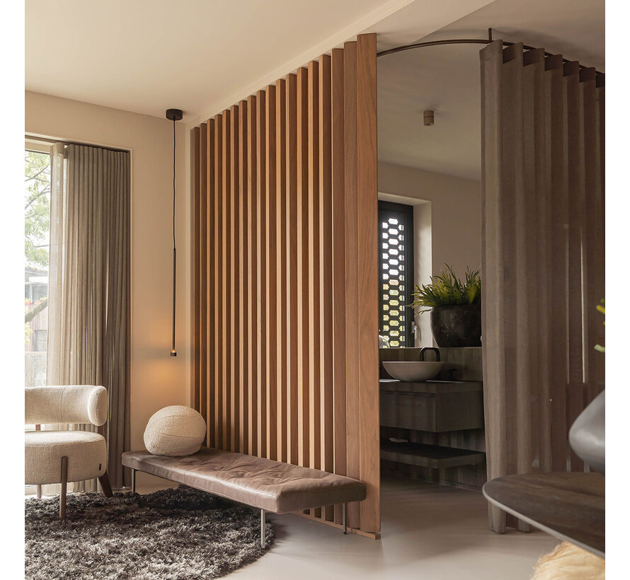 XL Roomdivider walnoot