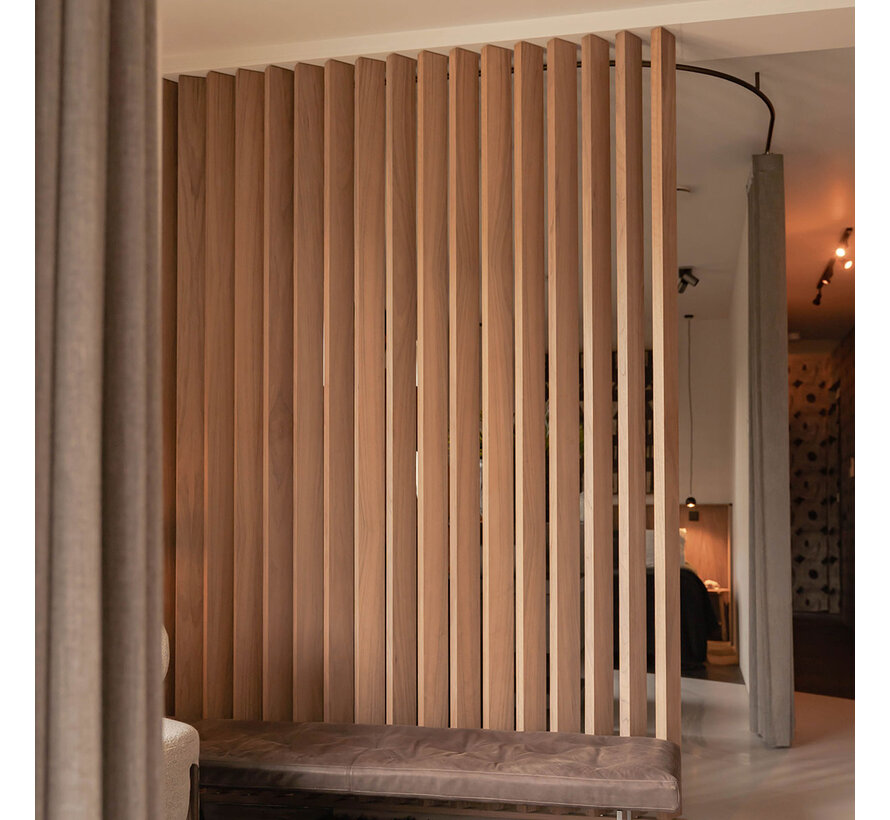 XL Roomdivider walnoot