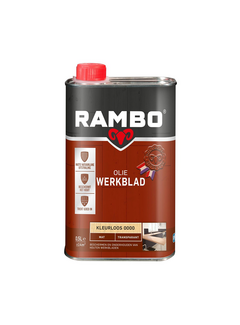 Transparante matte werkblad olie
