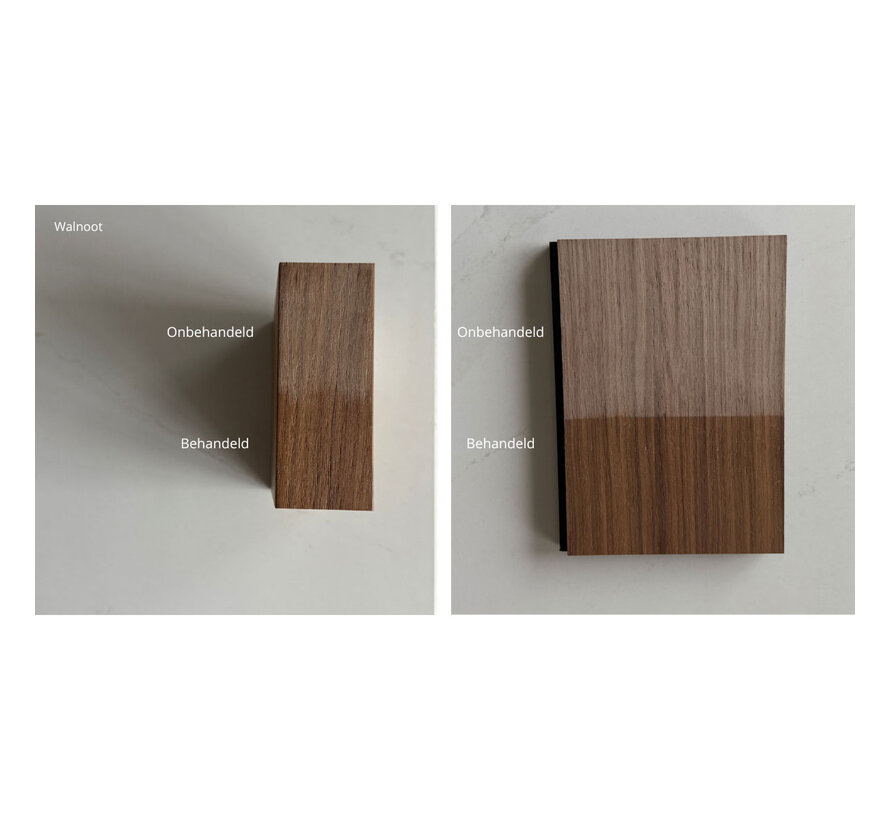 Transparante matte werkblad olie