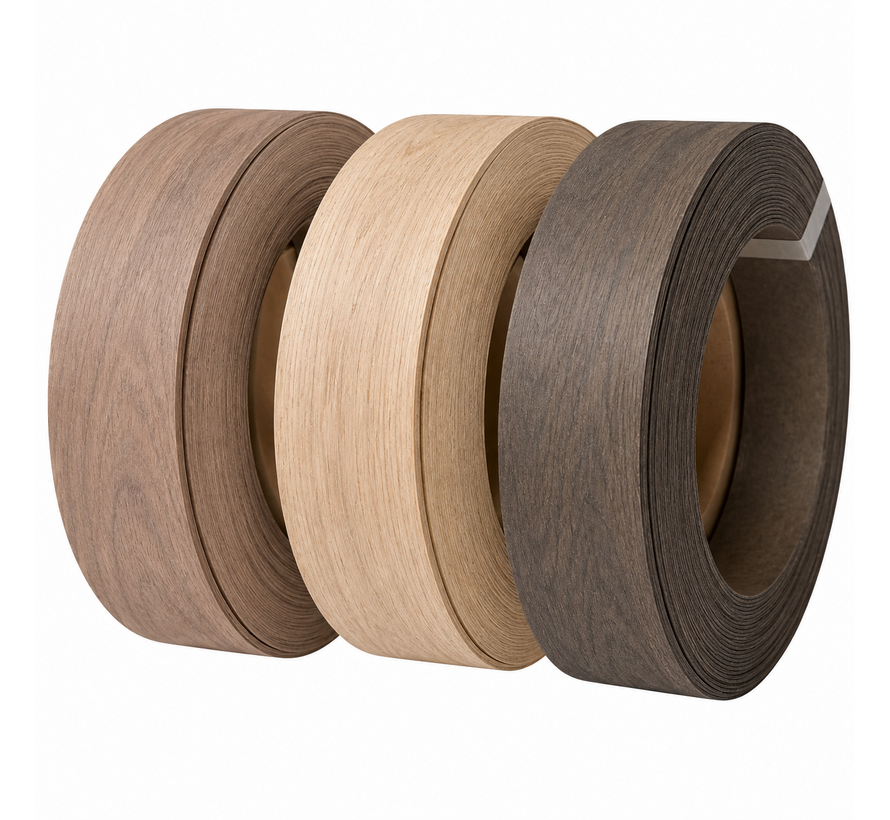 kantenband voorgelijmd per m1