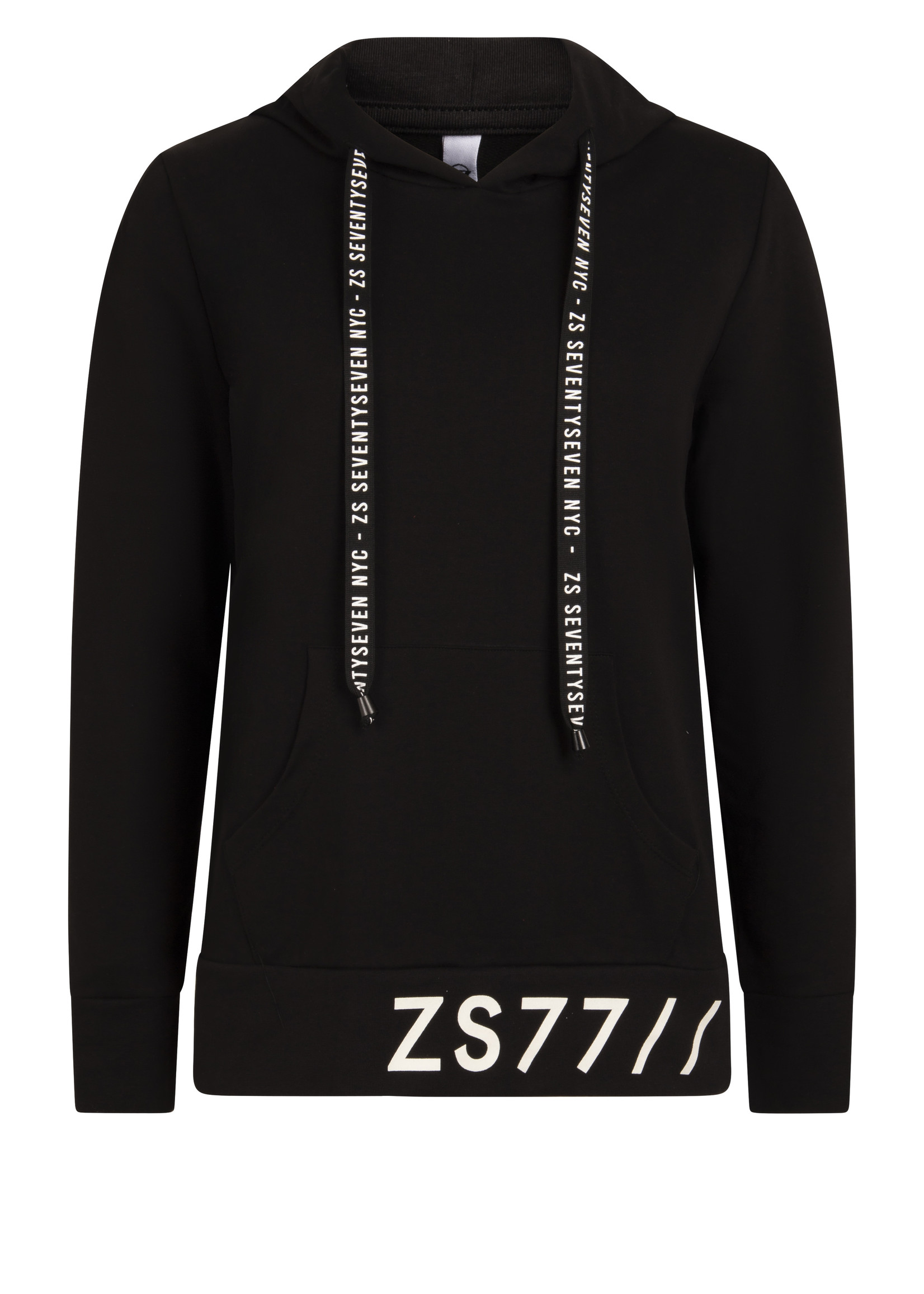 Zoso 221 Bless - Sweater with artwork- Black/off white
