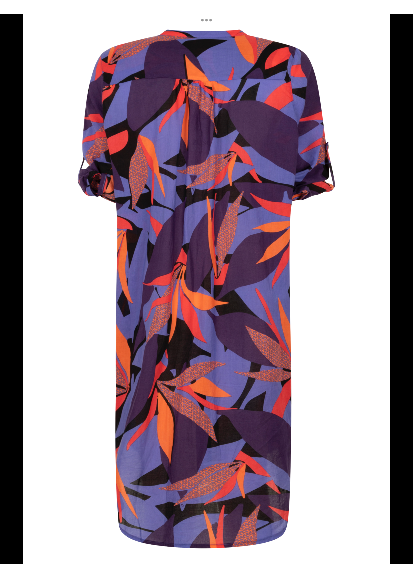 Zoso Malaga - Printed voile blouse - Purple/Orange