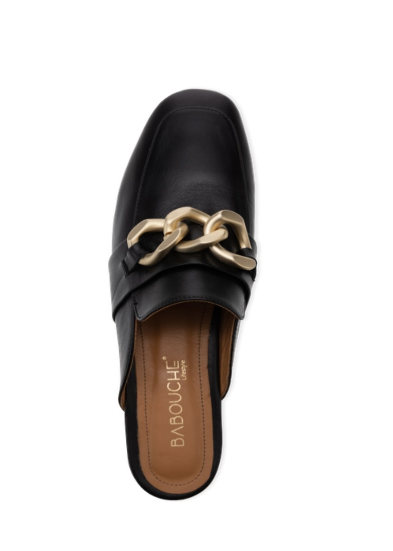 Babouche Loafer - Leer - Zwart