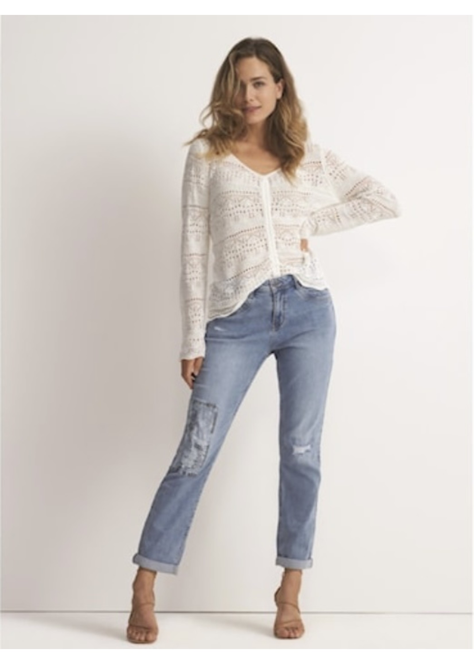 Red Button Kate patchwork - Jeans - Light Stone