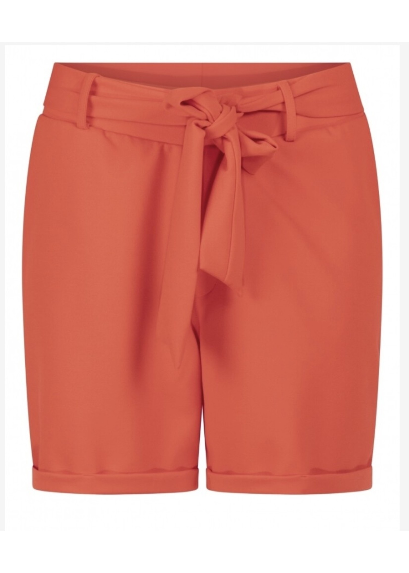 Zoso Zoso - Verona - Solid crepe shorts - Fiery Red