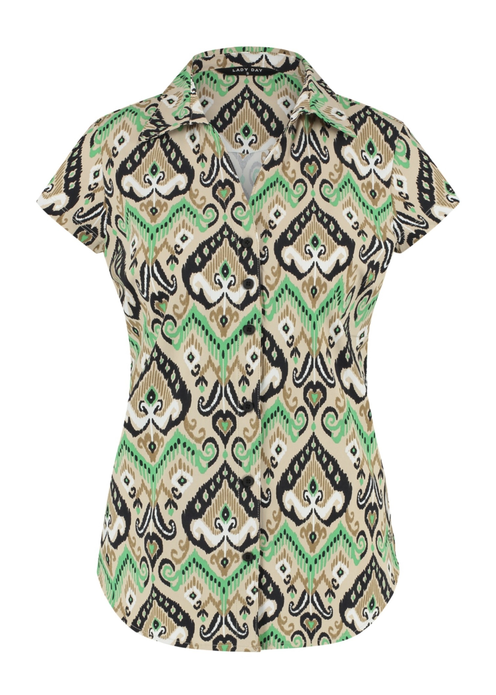 Lady Day Lady Day - Suzy Cap sleeve - Top - Green Ethnic