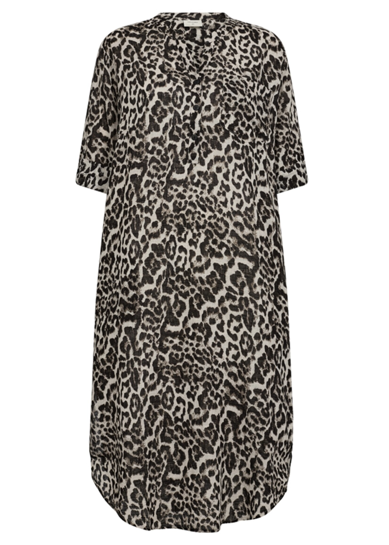 Freequent Freequent - Osia - Dress - Silver Mink with black