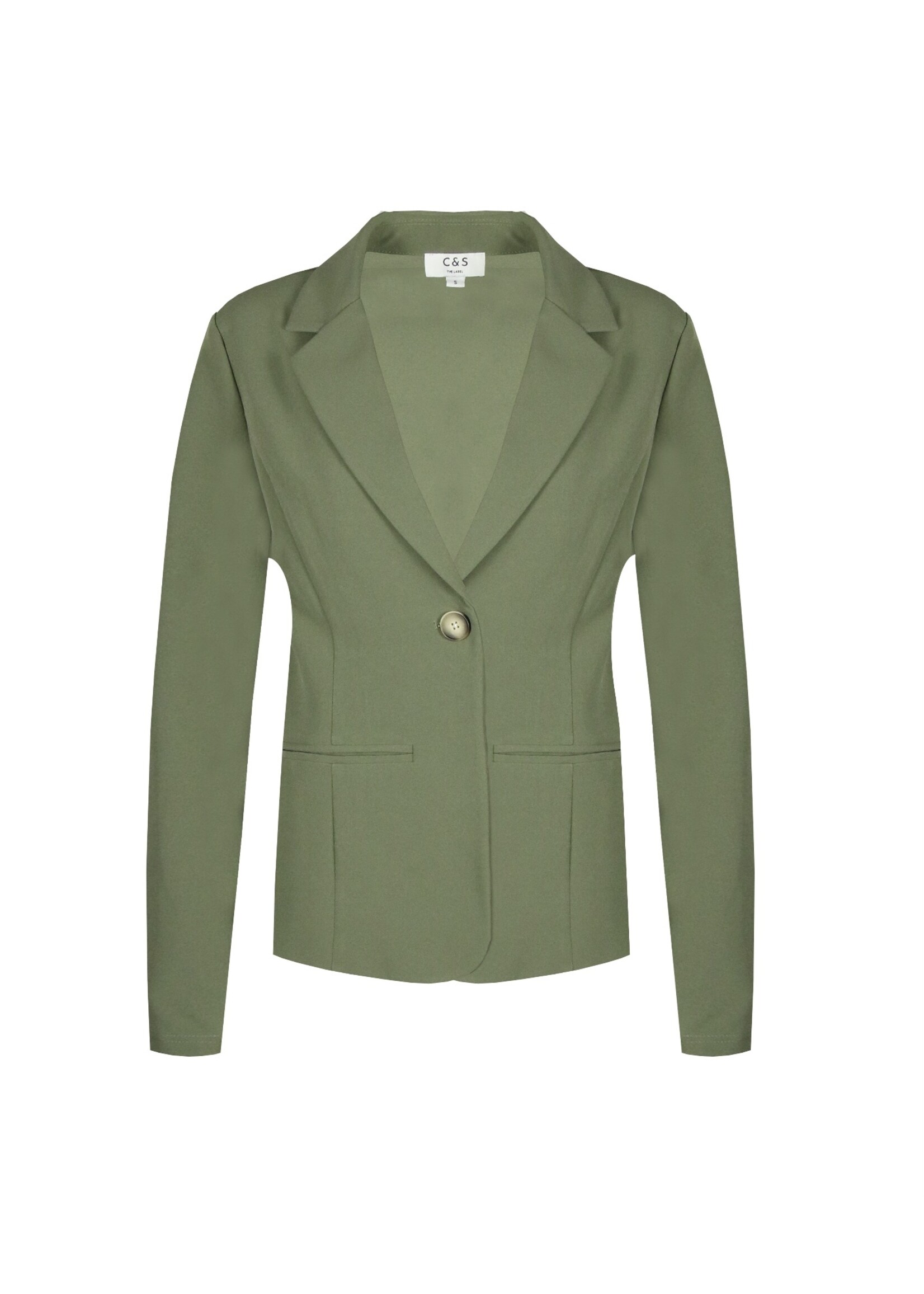 C&S C&S - Noortje - Blazer - Gewassen groen