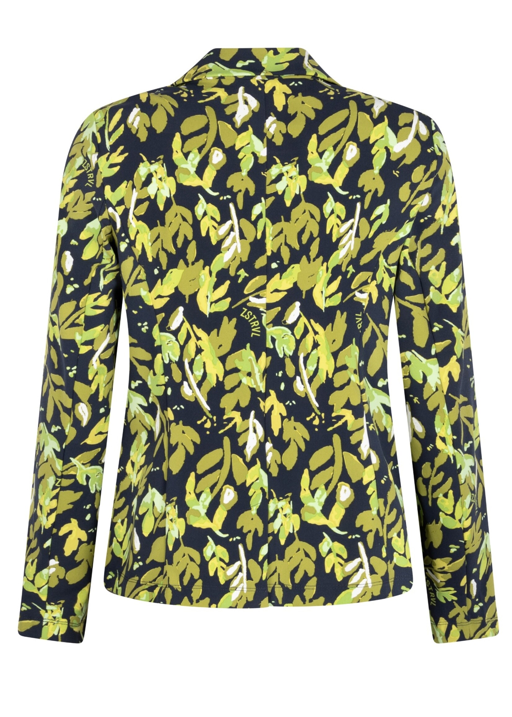 Zoso Zoso - Hilda - Printed travel blazer - Navy olive