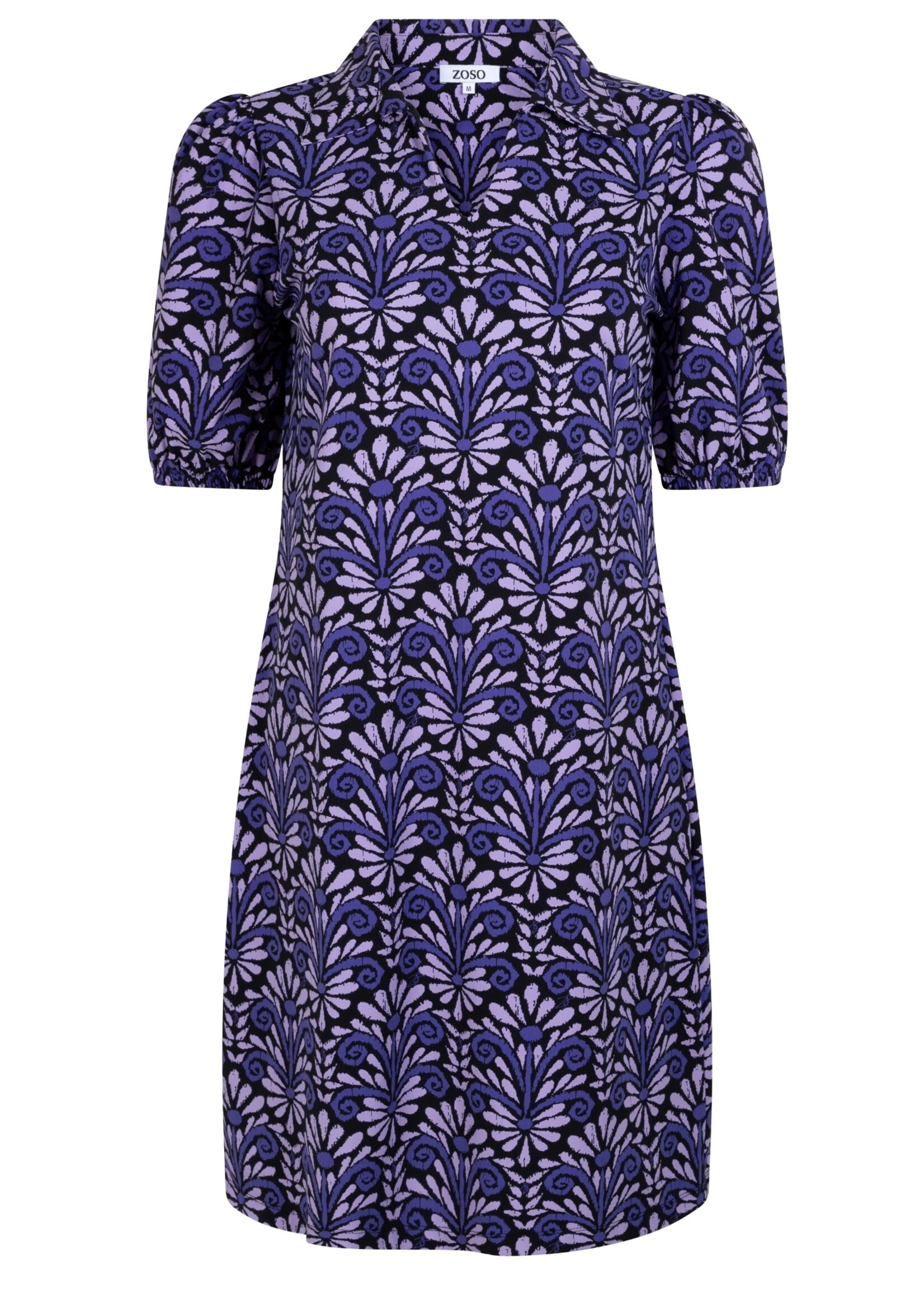 Zoso, Zoso - Livas -  Printed travel dress - Purple black