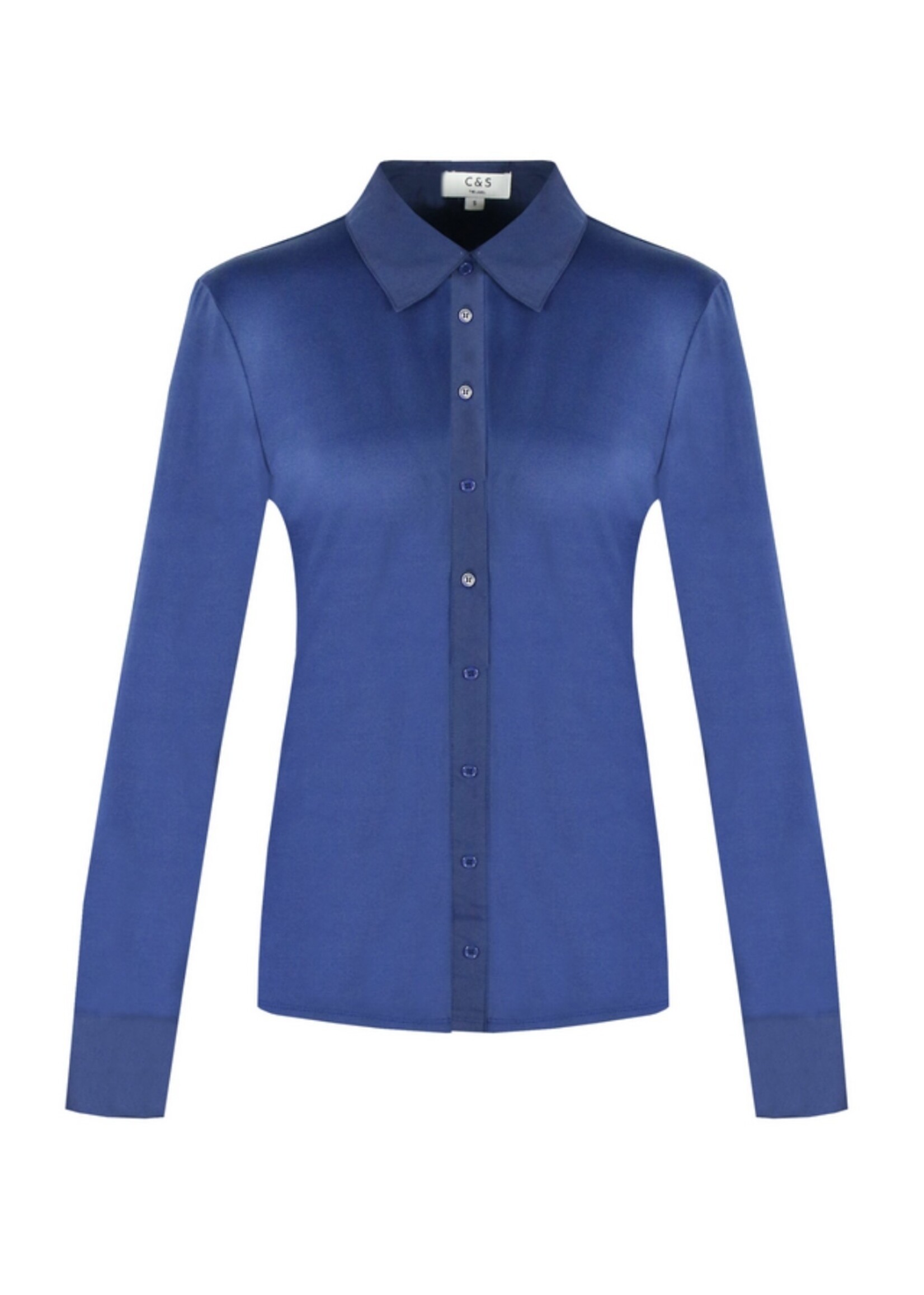 C&S C&S - Dacia - Blouse - Zwart, Saffierblauw, Smaragdgroen, Fel paars