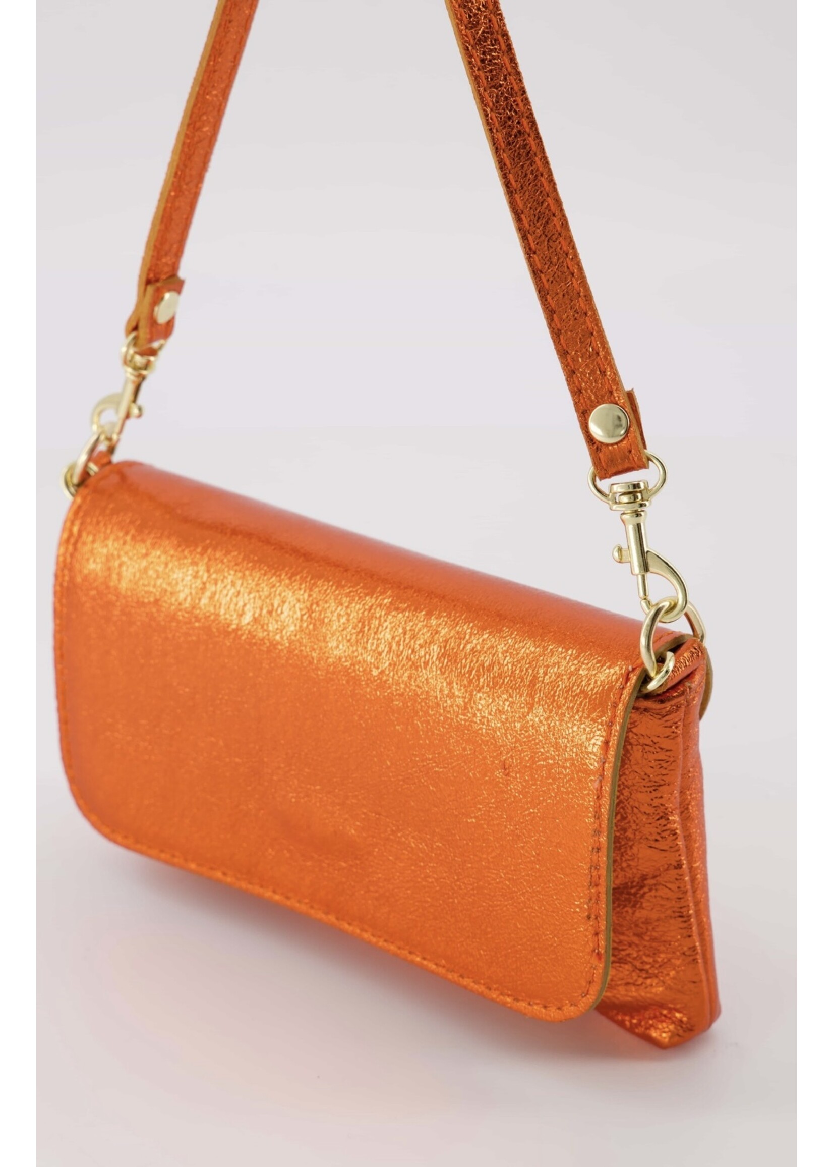 B-stylicious B-Stylicious - Lara - Tas -  Zilver, Paars, Oranje, Oranje/Rood