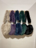 B-stylicious Fluffy - Tas - Beige, Groen, Paars, Petrol, Zwart