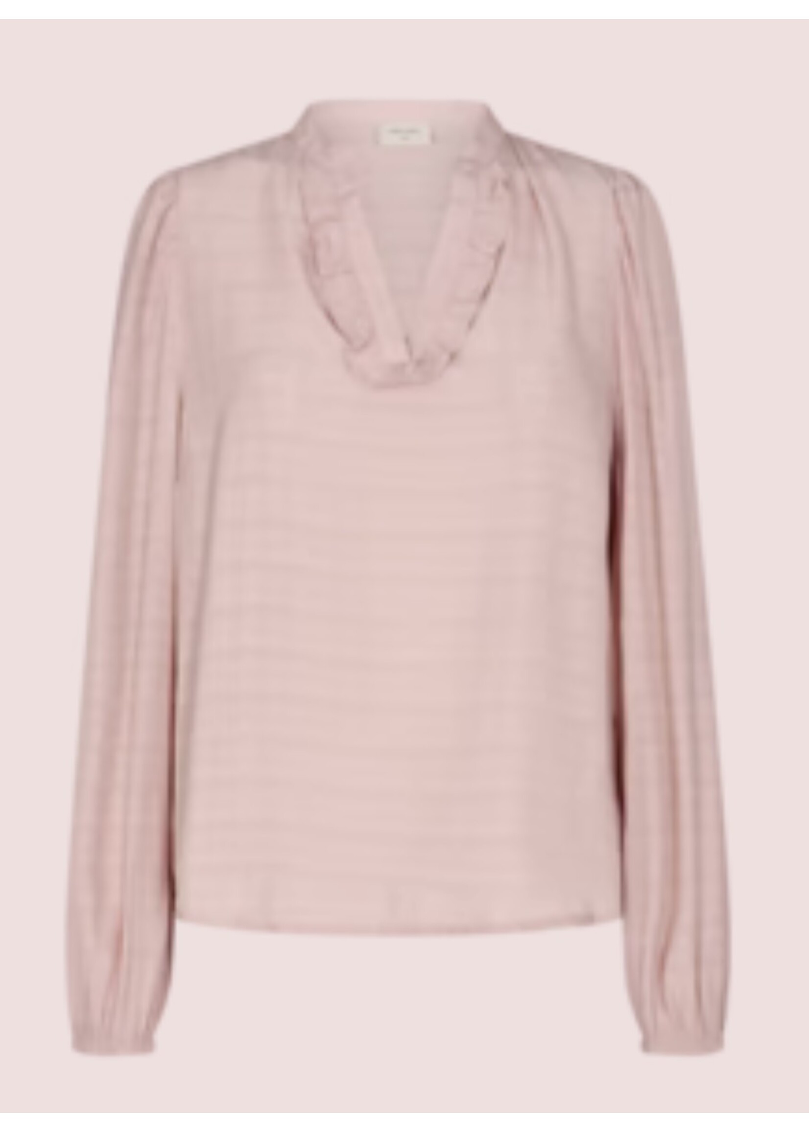 Freequent Freequent - Need - Blouse - Pale mauve, Piquant green, Rococco red