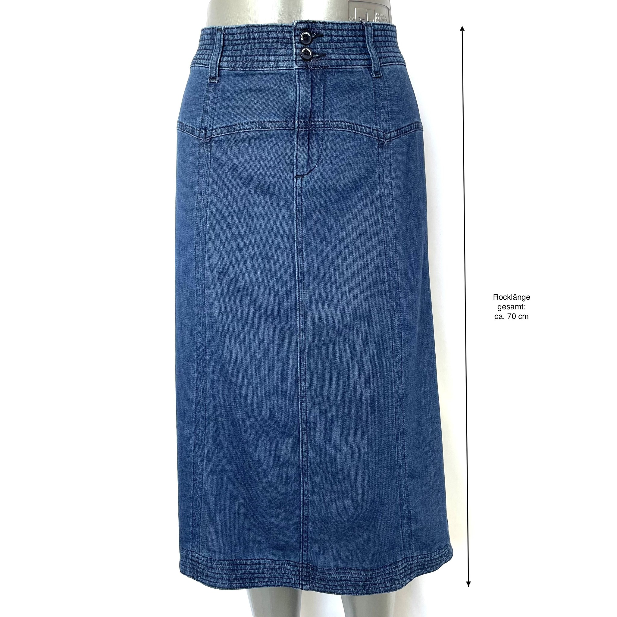 EXELIT DOO ELIT Damen A-Linien-Rock, Jeansoptik