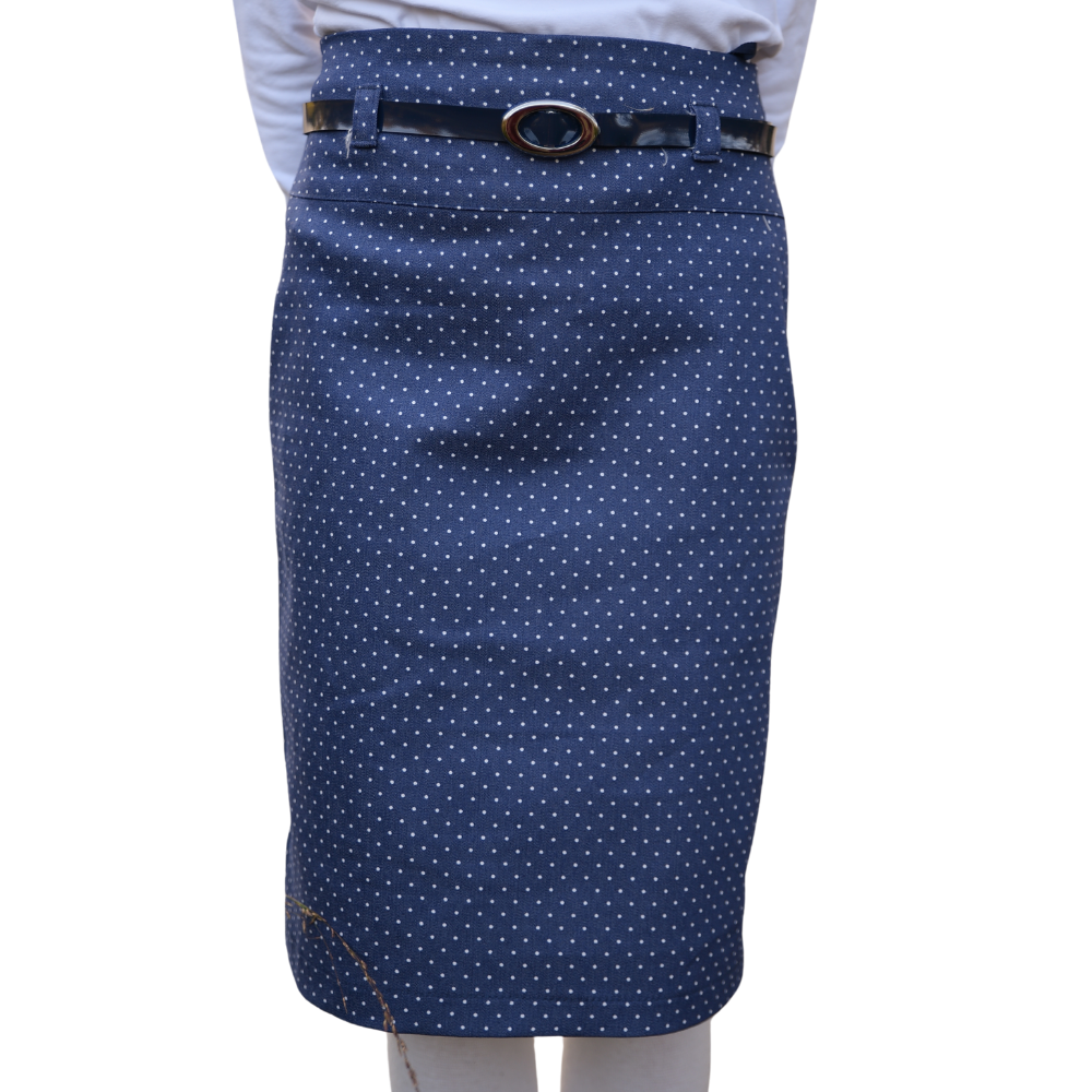 PEM Mädchen Jeansrock ALINA, gepunktet