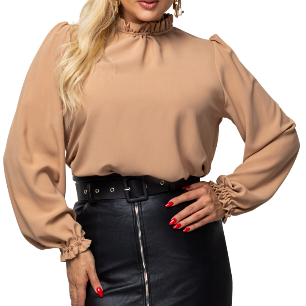 Damen Schlupfbluse JULIA, beige