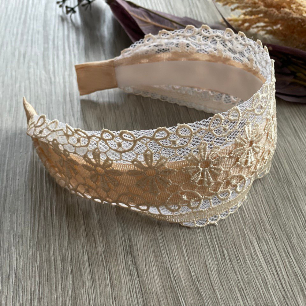 AUSVERKAUF Haarreifen DINA, beige