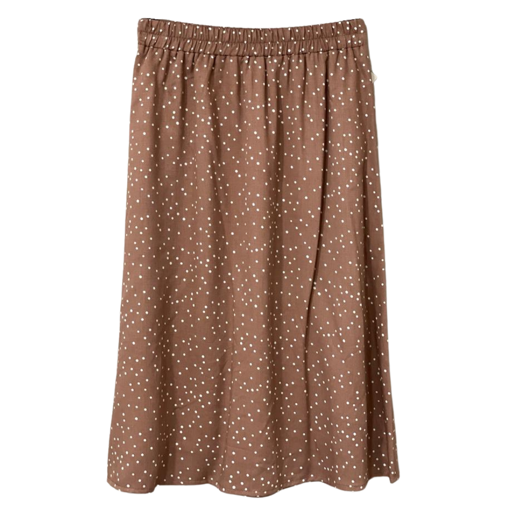 PEM PEM Damenrock AGNES, cappuccino/weiß gepunktet