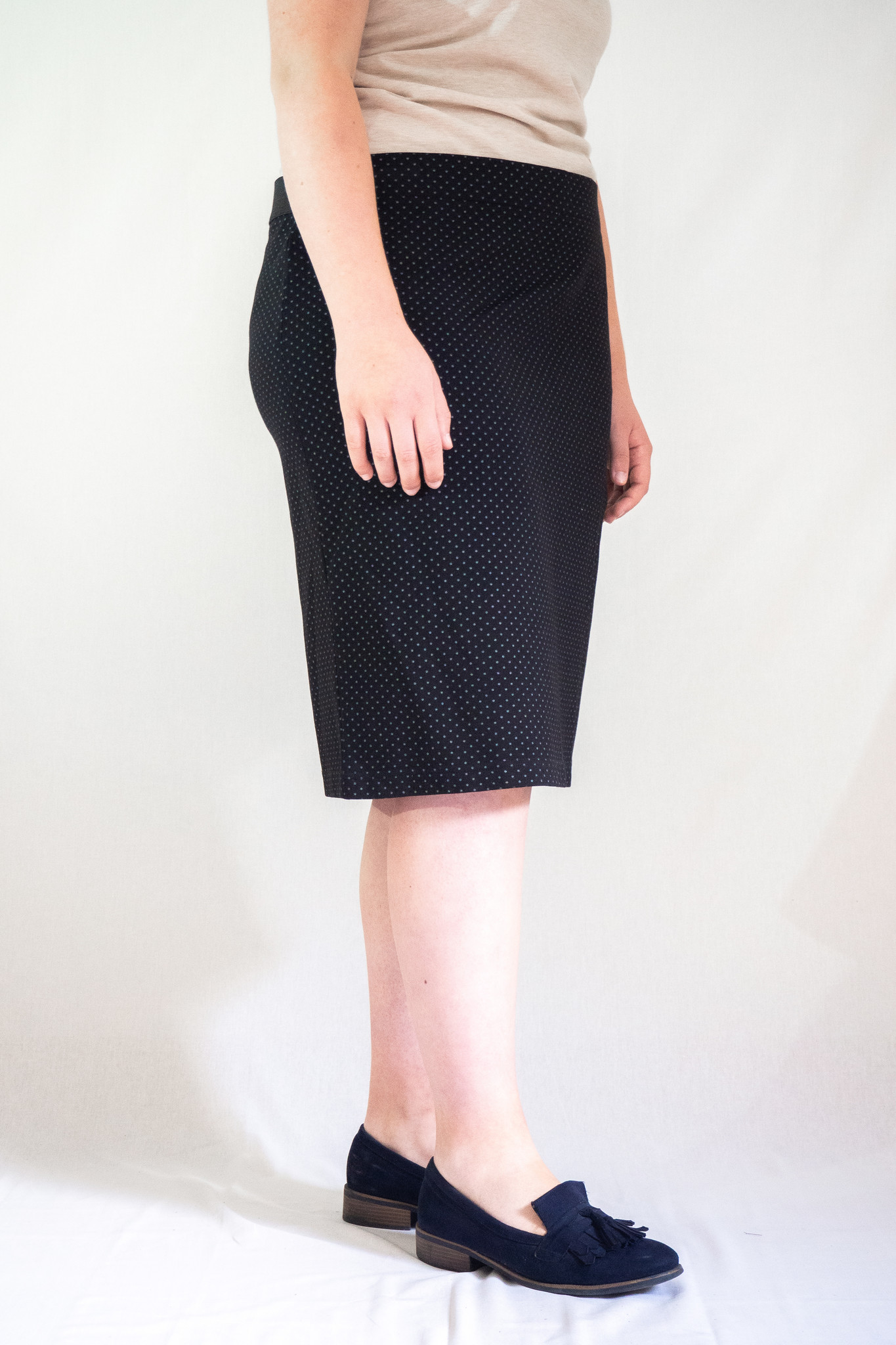 EXELIT DOO ELIT Damen Stretchrock ILONA, schwarz, 61 cm