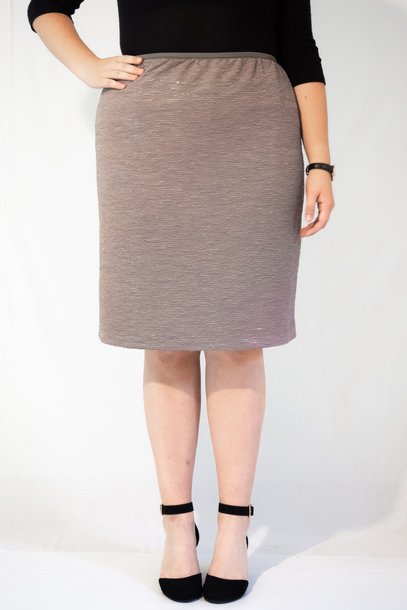 Damenrock stretch, Beige
