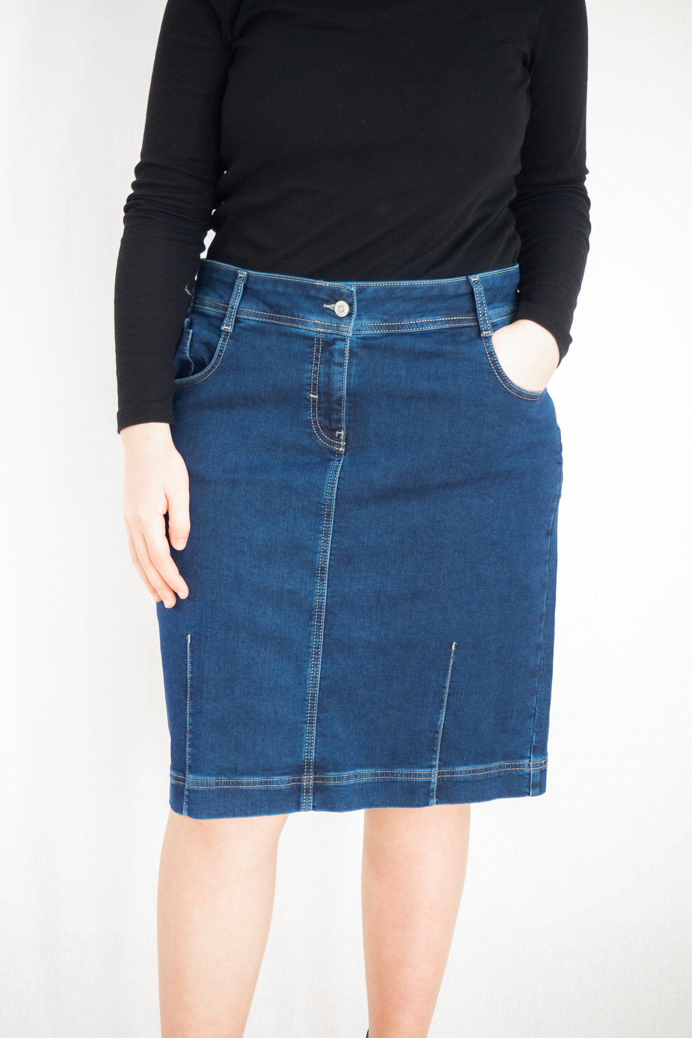 EXELIT ELIT Damenrock TANJA, Jeans, blau