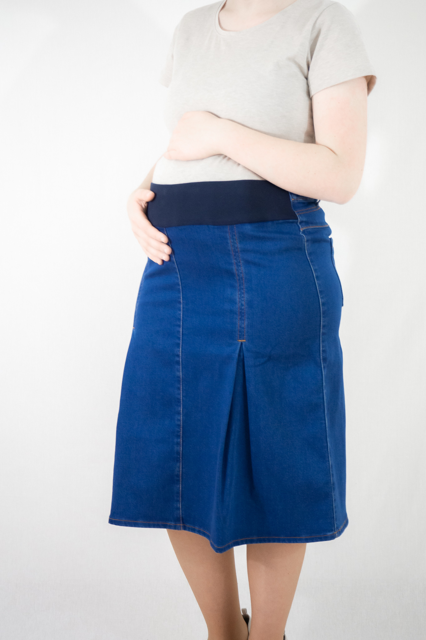 EXELIT ELIT Umstandsrock, Jeansblau