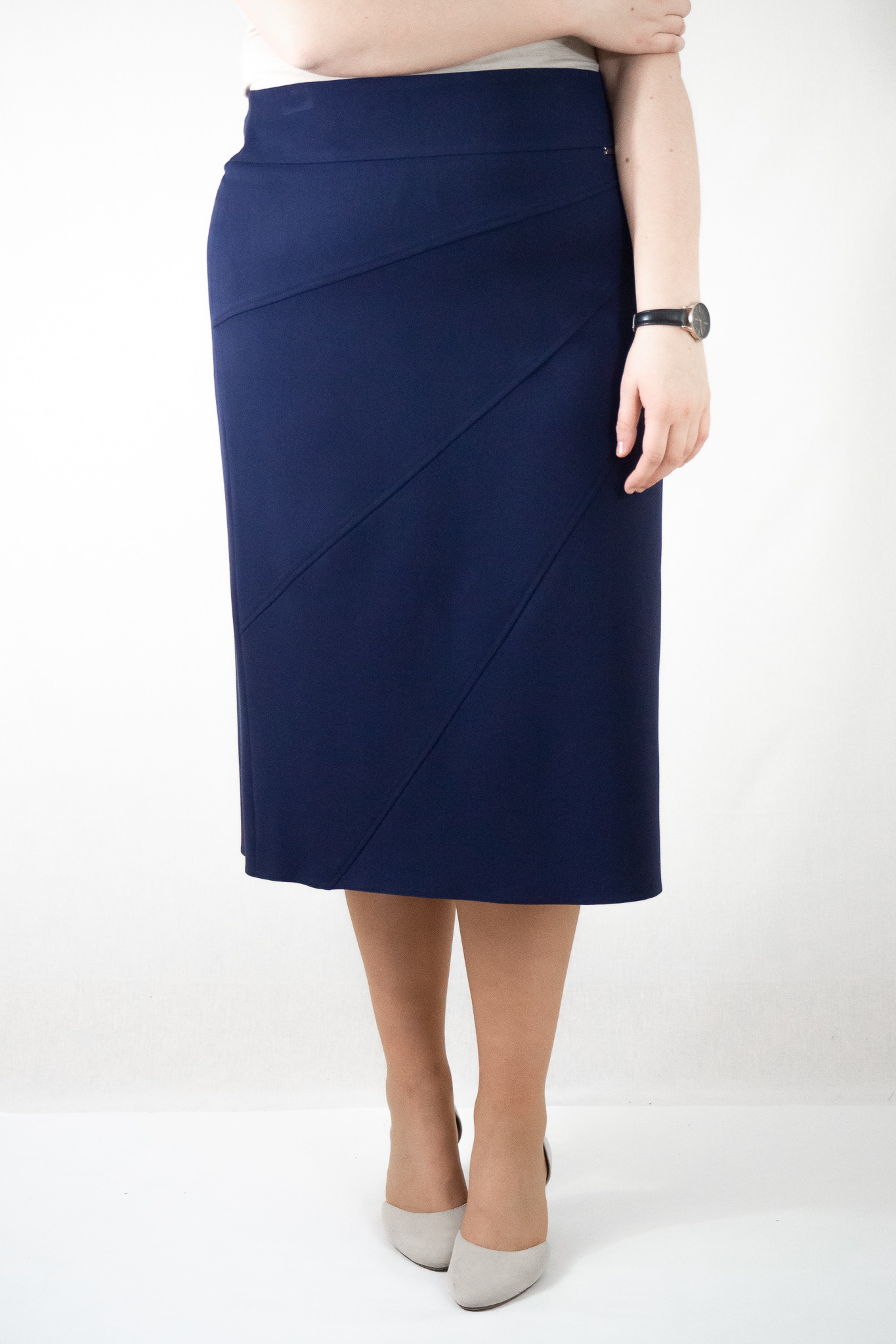 Renax Damenrock MELISSA, marine, 80 cm lang